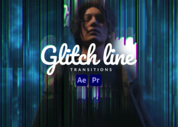 VideoHive Glitch Line Transitions 46175866