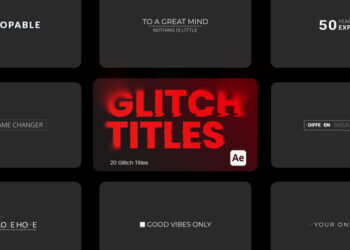 VideoHive Glitch Titles For After Effects 43586775