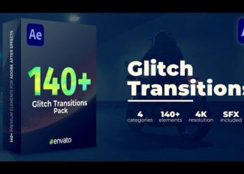 VideoHive Glitch Transitions 43601069