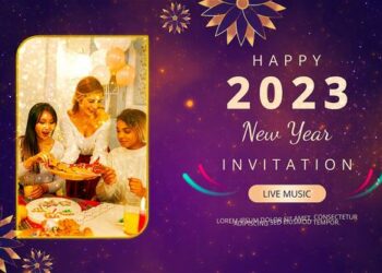 VideoHive Golden Sparkle Happy New Year Slideshow 41997174