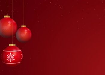 VideoHive Happy New Year and Merry christmas background with balls 45804911