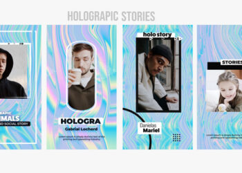 VideoHive Holographic Stories 43726547