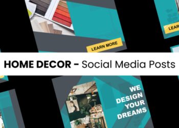VideoHive Home Decor - Social Media Posts 43683319