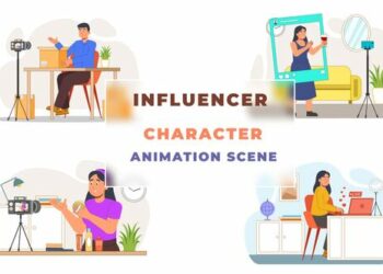 VideoHive Influencer Animation Scene 43069508