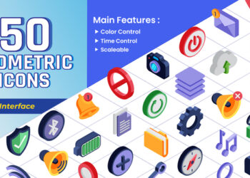 VideoHive Isometric Icons - User Interface 43670876
