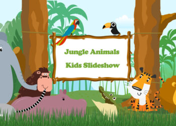 VideoHive Jungle Animals Kids Slideshow 43443265