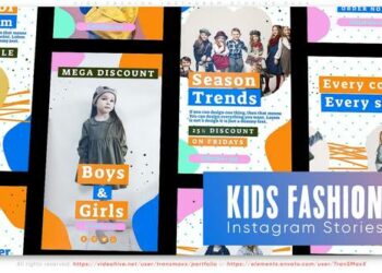 VideoHive Kids Fashion Instagram Stories Pack 46094110
