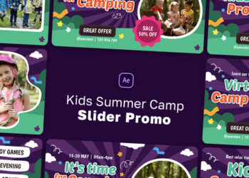 VideoHive Kids Summer Camp Slider Promo 46320455