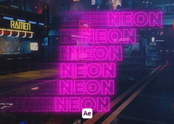 VideoHive Kinetic Neon Typo 03 46117774