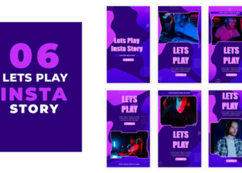 VideoHive Lets Play Music Instagram Stories Pack 39215946