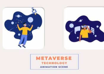 VideoHive Metaverse Technology Animation Scene 43784654