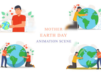 VideoHive Mother Earth Day Animation Scene 43067059
