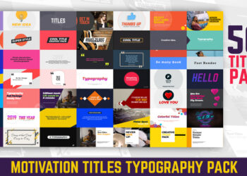 VideoHive Motivation Titles Typography Pack 23768979
