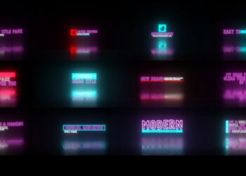 VideoHive Neon Title Pack 43005744
