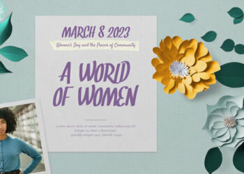 VideoHive Paper Flowers Women's Day Intro 43738831