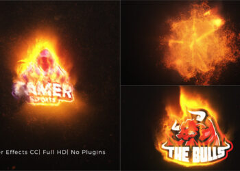 VideoHive Particles Fire Logo Reveal 42646049