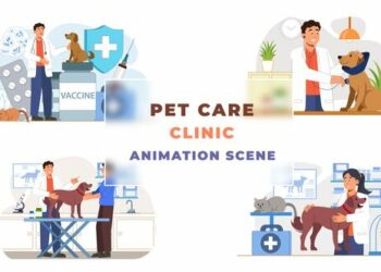 VideoHive Pet Care Clinic Animation Scene 43043976