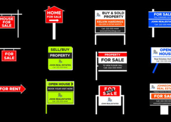 VideoHive Real Estates Sign Boards 43399960