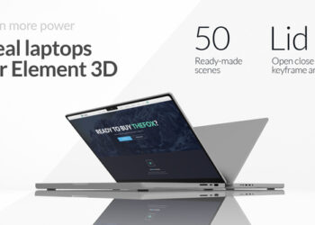 VideoHive Real Laptops for Element 3D 41747889
