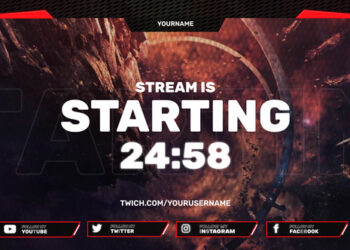 VideoHive Red Stream Gaming Pack 45897968