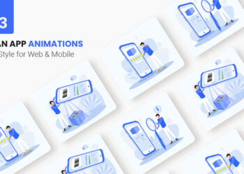 VideoHive Scan App Animations - Flat Concept 46232807