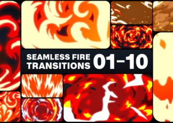 VideoHive Seamless Fire Transitions for After Effects 45882371