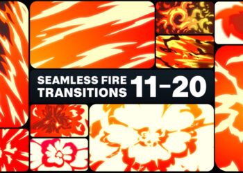 VideoHive Seamless Fire Transitions for After Effects 45975493