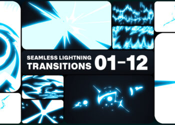 VideoHive Seamless Lightning Transitions for After Effects 46081260
