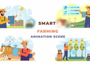 VideoHive Smart Farming Animation Scene 43069875