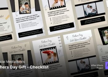 VideoHive Social Media Reels - Fathers Day Gift Checklist 46086767