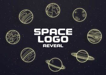 VideoHive Space Planet Logo Reveal 46025360