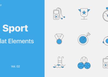 VideoHive Sport Icons Vol. 02 46027151