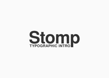 VideoHive Stomp - Typographic Intro 19211748