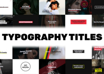 VideoHive Stylish Typography Titles Pack 23706521