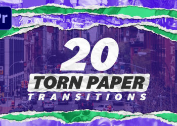 VideoHive Torn Paper Transitions 46112491