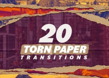 VideoHive Torn Paper Transitions 46175122