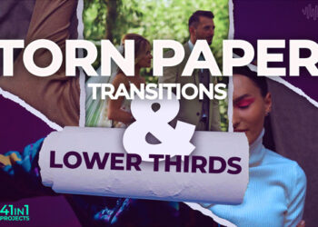 VideoHive Torn Paper Transitions 46176951