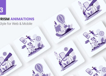 VideoHive Tourism Animations - Flat Concept 45900228