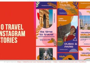 VideoHive Travels Stories IG Pack 45821583
