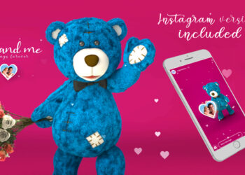 VideoHive Valentine Bear Heart 2 43352384