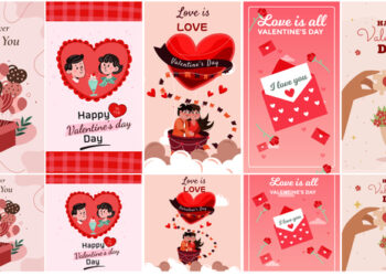 VideoHive Valentine's Day Instagram Stories & Posts - Cartoon Animation pack 42894665