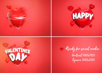 VideoHive Valentine's Day Wishes and Logo Reveal 43071249