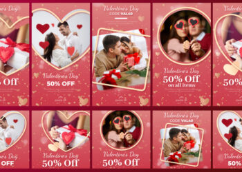 VideoHive Valentine's Stories Pack 43390224