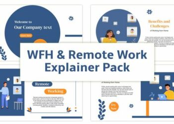 VideoHive Work From Home Explainer Animation Scene Pack 45855492