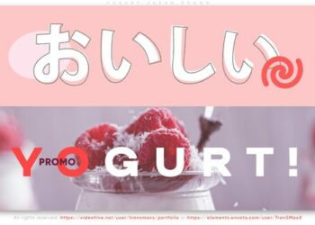 VideoHive Yogurt Japan Promo 42050434