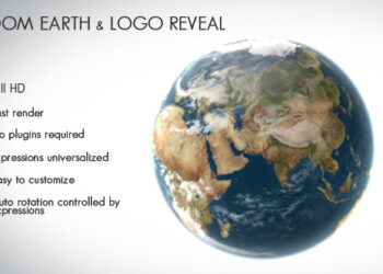 VideoHive Zoom Earth and Logo Reveal 7797653
