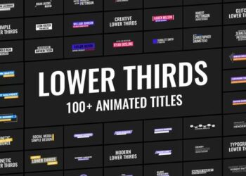 VideoHive 100+ Animated Lower Thirds 47434234