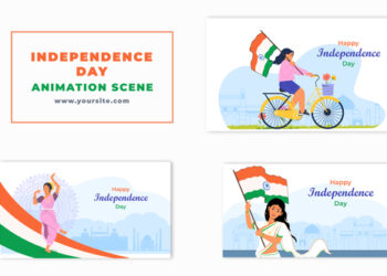 VideoHive 15th August Indian Independence Day Character Animation Scene 47273173