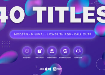 VideoHive 40 Motion Titles 47121062