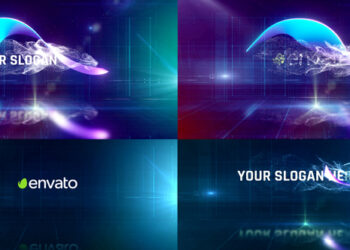 VideoHive Abstract Ribbon Flow Logo Reveal 47417215